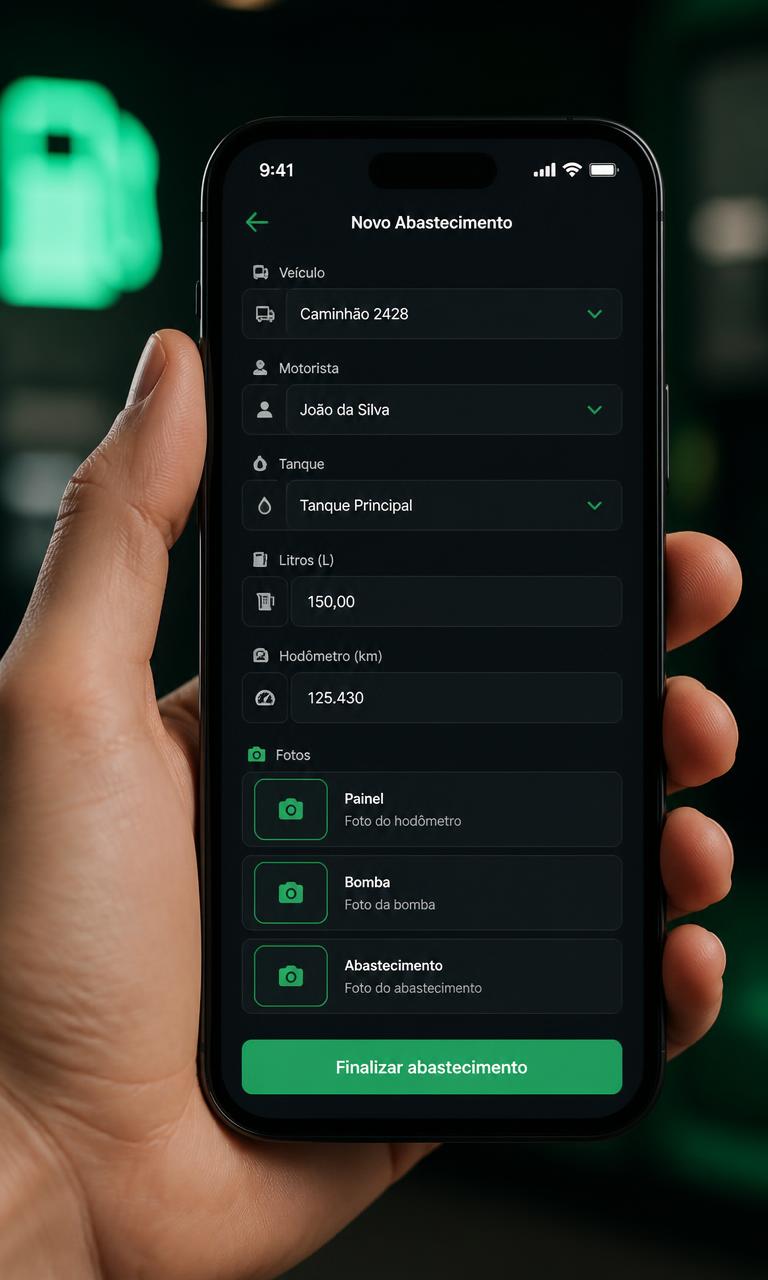 App móvel de abastecimento